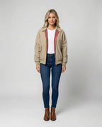 Jacke Khaki Stehkragen Workwear BasR&Ball Uniform Herbst