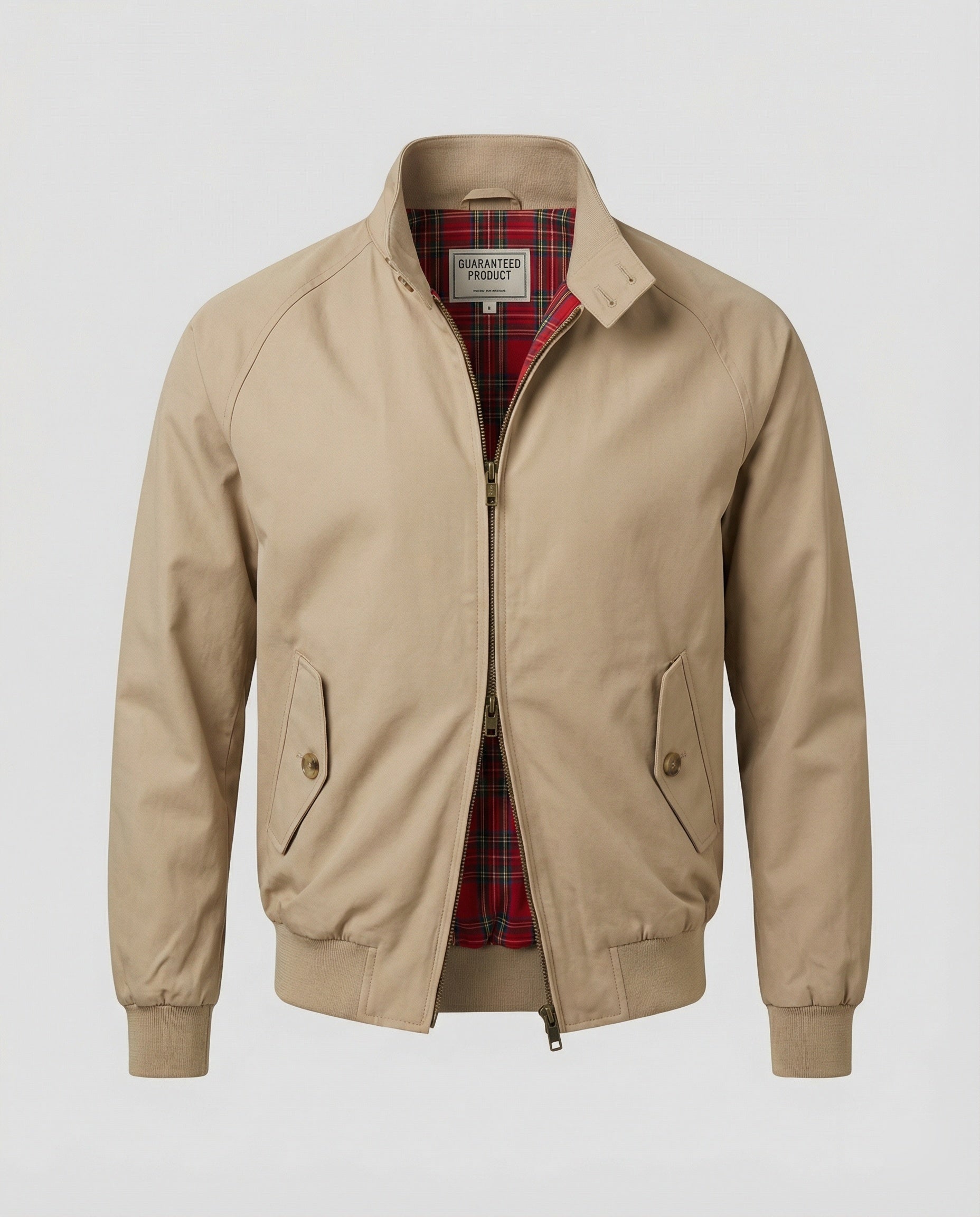 Jacke Khaki Stehkragen Workwear BasR&Ball Uniform Herbst