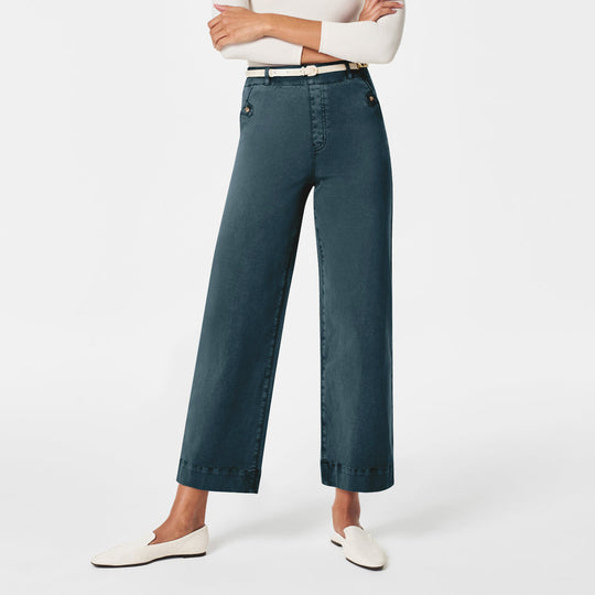 Damen Weitgeschnittene Stoffhose mit eleganten Details R&B