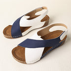 Damen Komfortable und elegante Clogs mit Kreuzriemen R&B