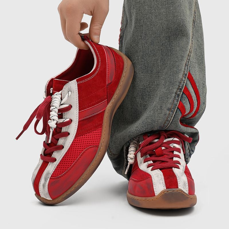 Damen Sportliche Sneaker mit atmungsaktiven Elementen und individueller Schnürung R&B