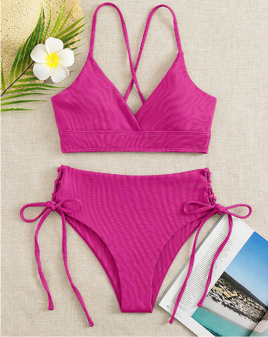 Damen Bikini-Set mit raffiniertem Schnürdetail R&B