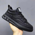 Damen modische Leder Sneakers mit rutschfester Sohle R&B