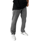 Herren Bequeme Jeans mit geradem Schnitt und elastischem Bund R&B