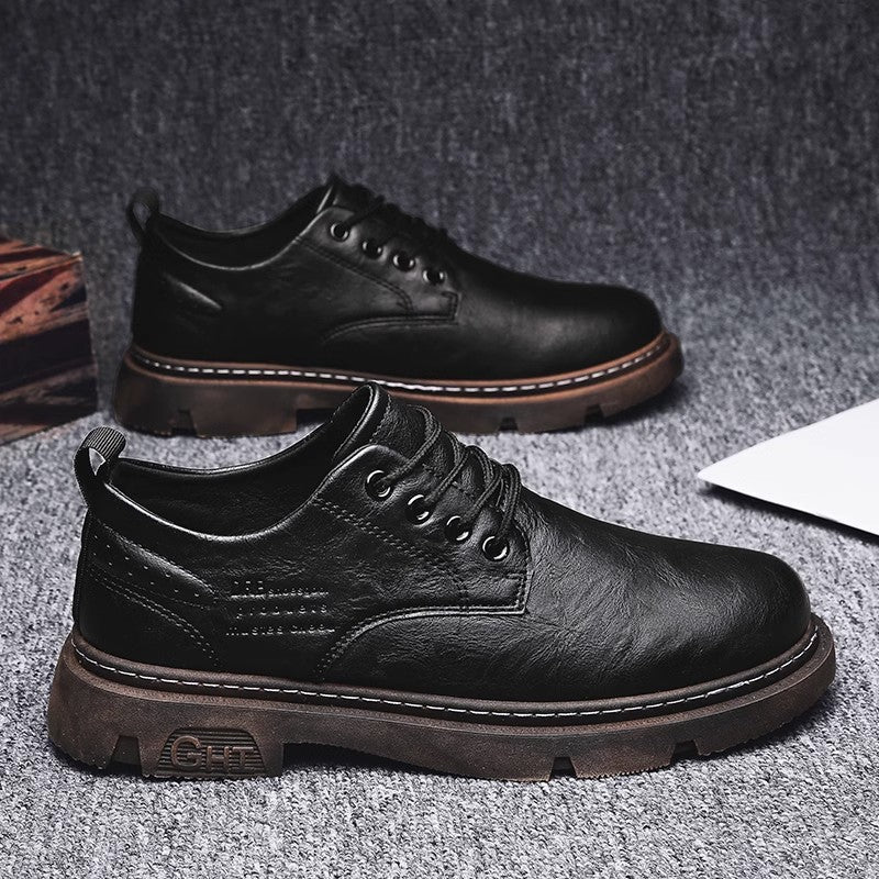 Herren Schnürschuhe aus hochwertigem Leder mit rutschfester Sohle