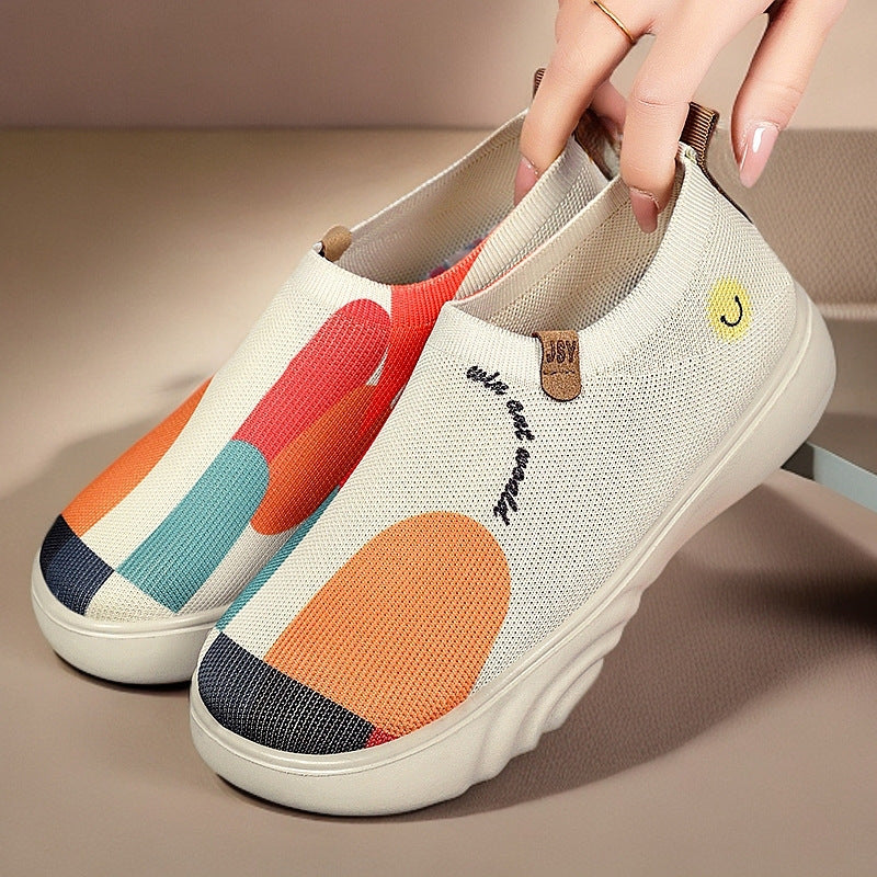 Damen Atmungsaktive Slip-On Freizeitschuhe mit modischem Design R&B