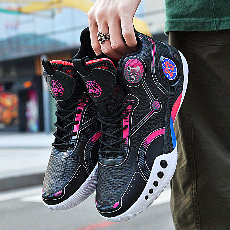 Damen Basketball-Sneaker mit hohem Schaft und rutschfester Sohle