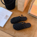 Damen geflochtene Sandalen