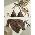 Damen Bikini-Set mit cleverem Wickelrock und verstellbaren Trägern R&B