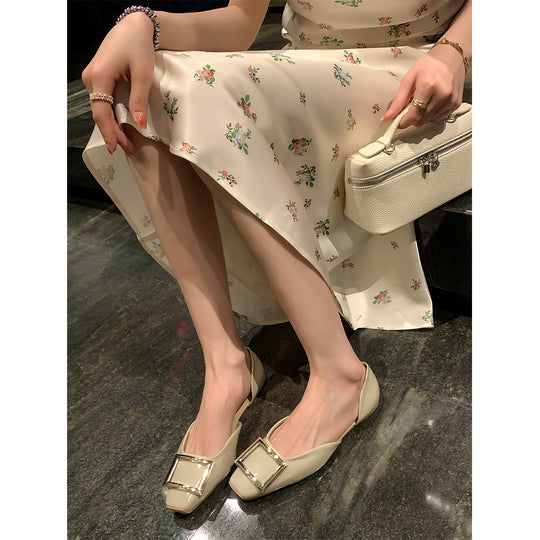 Damen elegante Flats mit modischem Schnallen-Design R&B