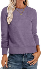 Damen Sweater mit Wellenkante R&B