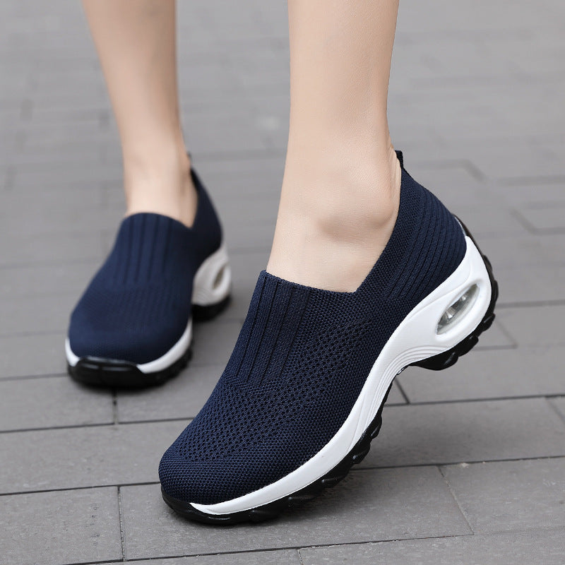 Damen Komfortable Slip-On Sportschuhe mit atmungsaktivem Obermaterial