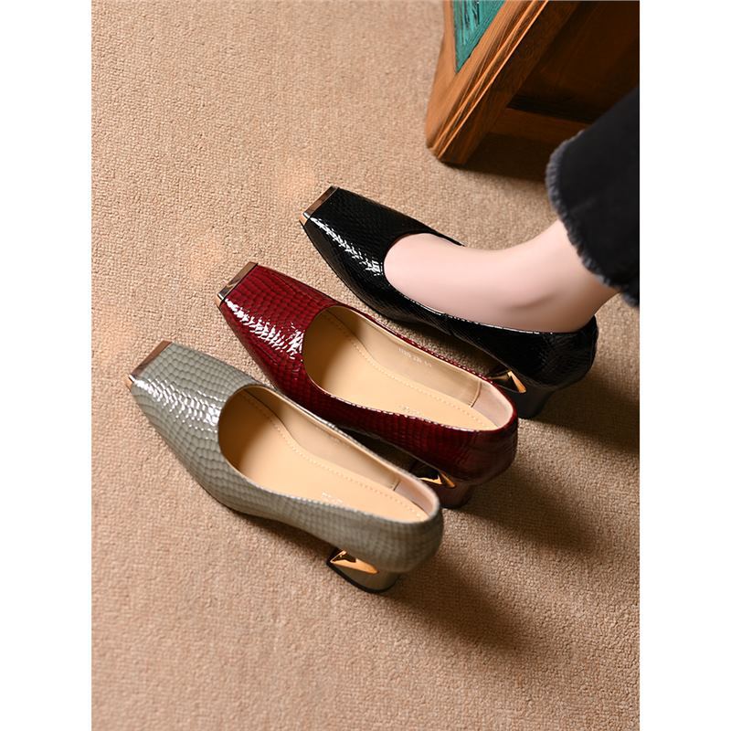 Damen Elegante und schicke Pumps mit glänzendem Finish R&B