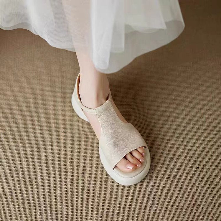 Damen modische Sandalen mit ergonomischem Fußbett und rutschfester Sohle R&B