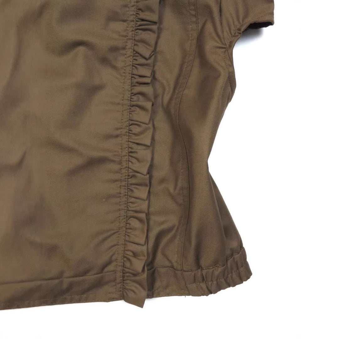 Damen Elegante Bluse mit Rüschen R&B