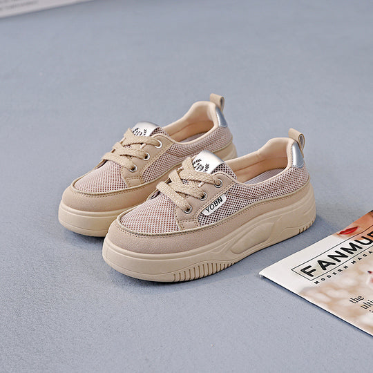 Damen Bequeme Sneakers mit luftigen Mesh-Einsätzen und auffälligem Design R&B
