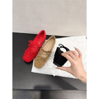 Damen Ballerinas mit Schleifenverzierung R&B