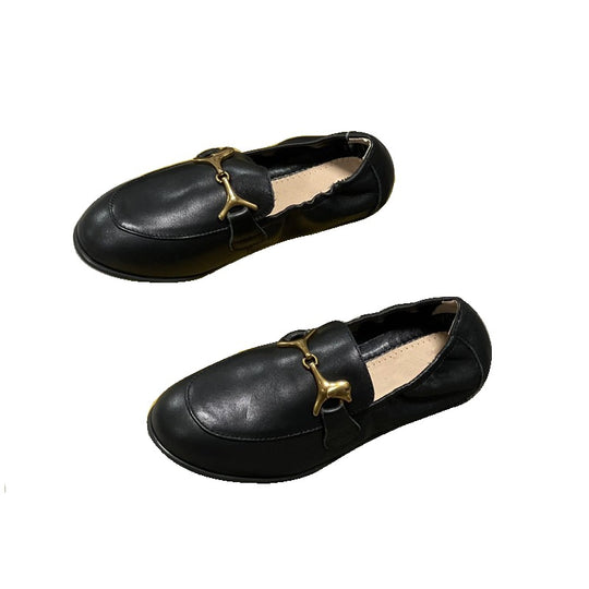 Damen Mokassins mit modischem Schnallen-Detail R&B