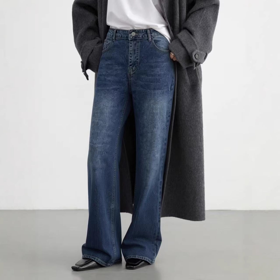 Herren lässige Bootcut Jeans mit modernen Waschungen R&B