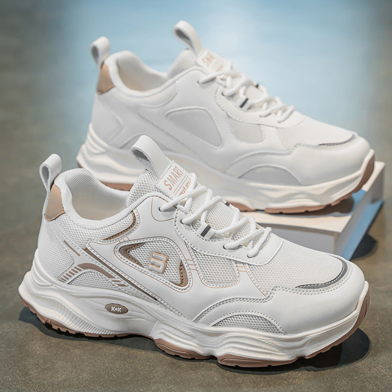 Damen Sportliche Sneakers mit atmungsaktiver Mesh-Oberfläche und stoßdämpfendem Sohlenprofil