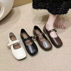 Damen Mary Jane Schuhe mit verstellbarem Riemen und eleganter Schnalle R&B