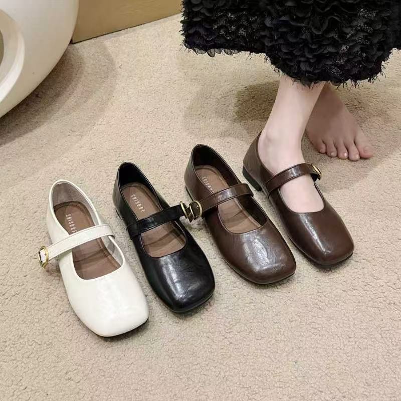 Damen Mary Jane Schuhe mit verstellbarem Riemen und eleganter Schnalle R&B