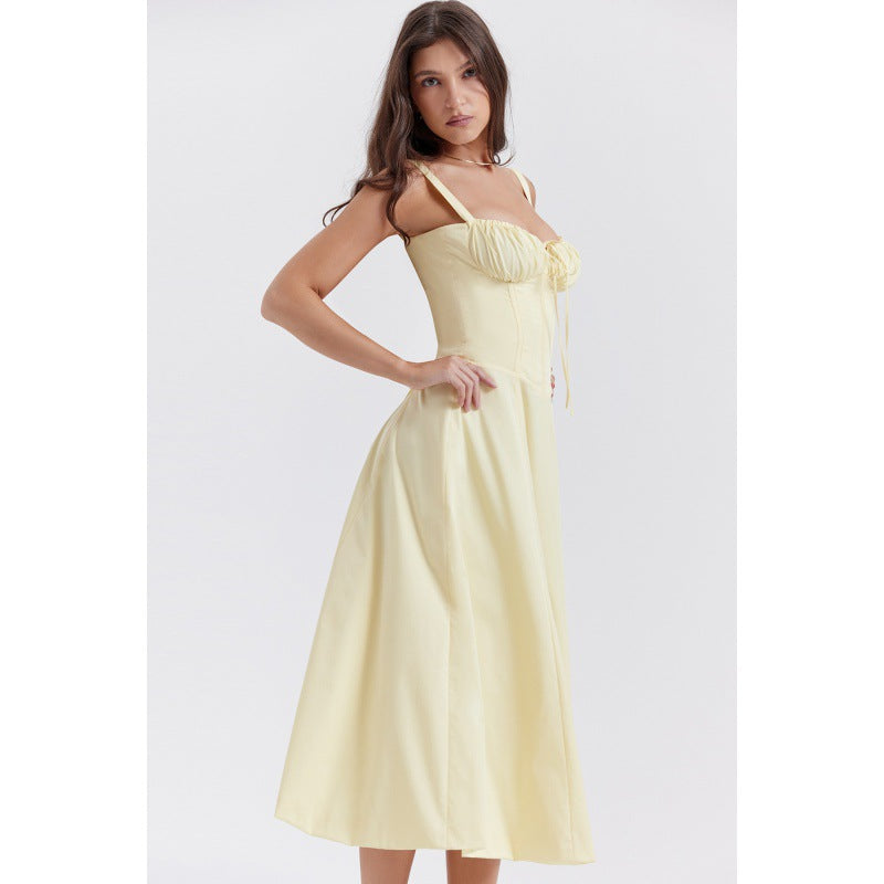 Damen Maxikleid mit floralem Design und elegantem Schlitz R&B