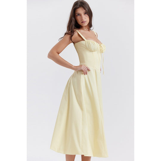 Damen Maxikleid mit floralem Design und elegantem Schlitz R&B