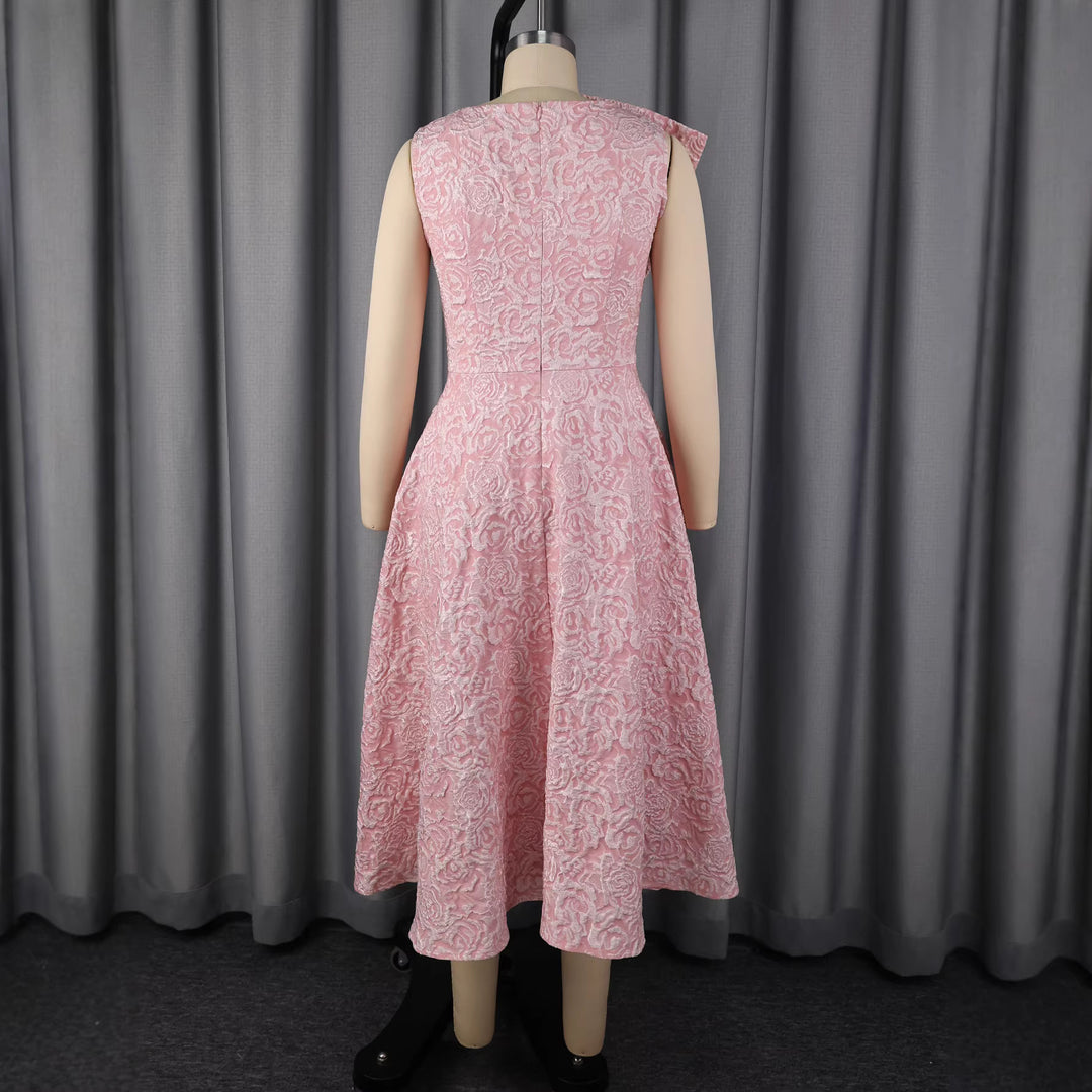 Damen Hochwertiges Abendkleid mit romantischen Blumenapplikationen R&B