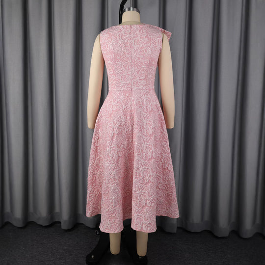 Damen Hochwertiges Abendkleid mit romantischen Blumenapplikationen R&B