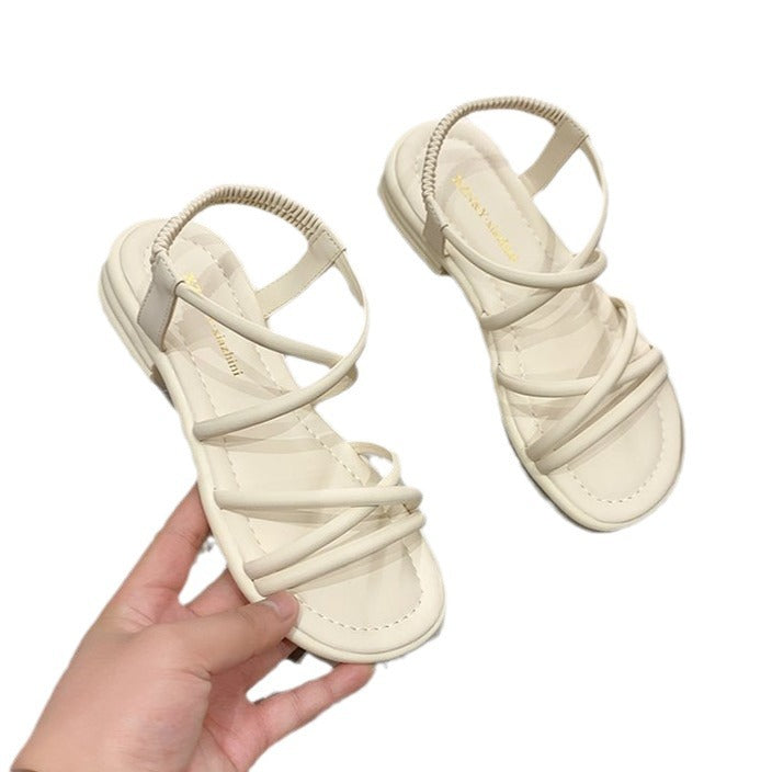 Damen Riemensandalen mit elastischem Riemendesign R&B