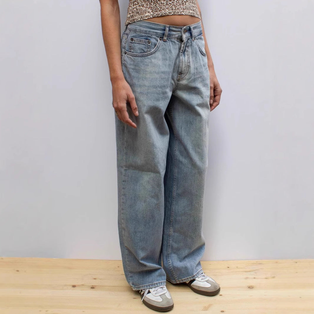 Damen Weite Jeanshose R&B