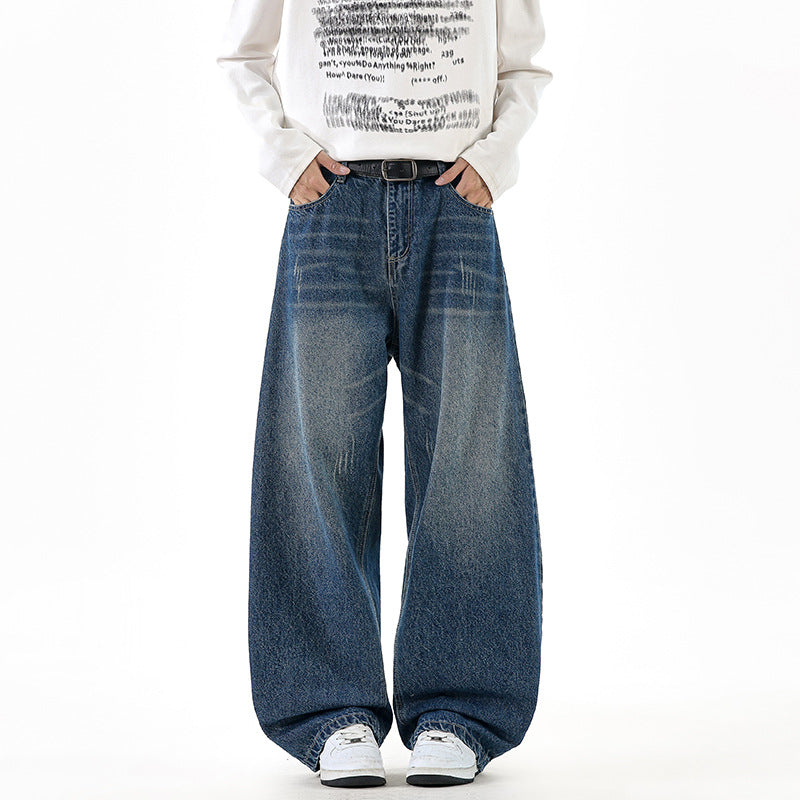 Damen Weit geschnittene Denim-Jeans im Vintage-Stil