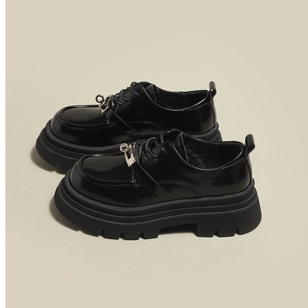 Damen modische Schnürschuhe mit glänzenden Akzenten und rutschfester Sohle R&B