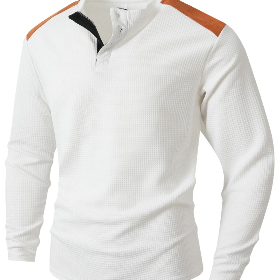 Herren Langarmshirt mit einzigartigem Strukturdesign R&B