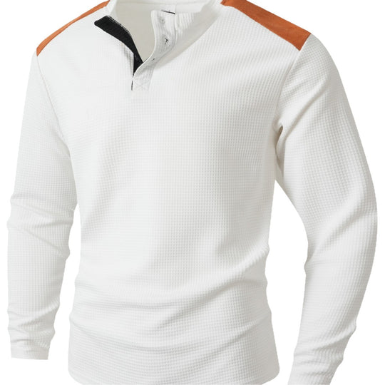 Herren Langarmshirt mit einzigartigem Strukturdesign R&B