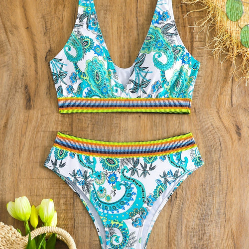 Damen Bikini-Set mit modischem Ethno-Design R&B