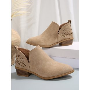 Damen Modische Stiefeletten mit luftigen Cut-Outs R&B