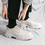 Damen modische Schnürschuhe mit robuster Plattformsohle und hochwertigem Leder R&B