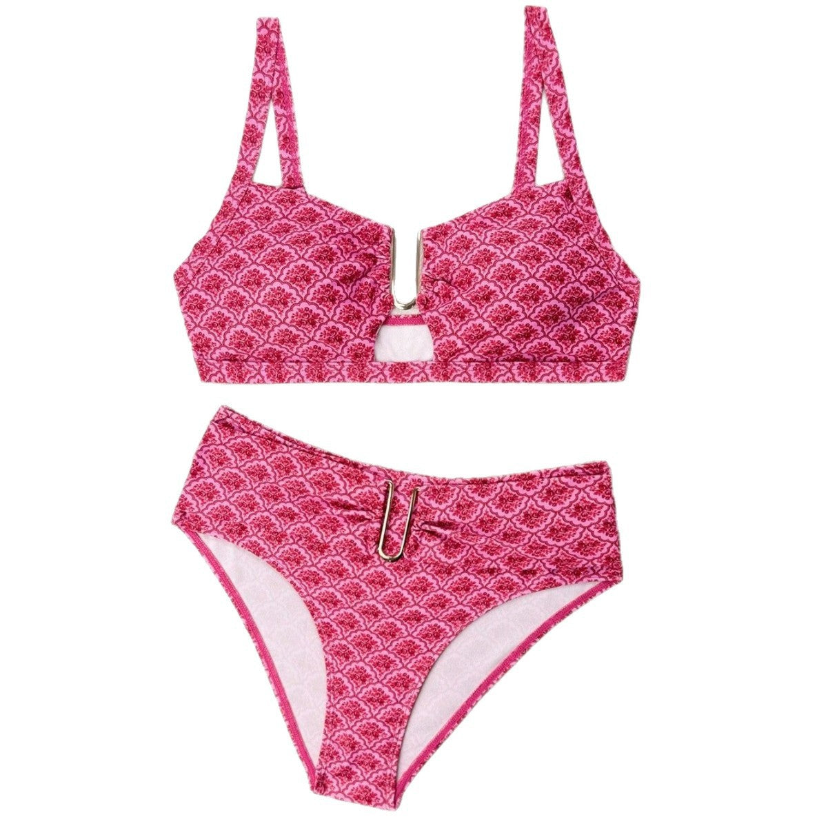 Damen Hochgeschnittener Bikini mit seitlichem Schnallendetail