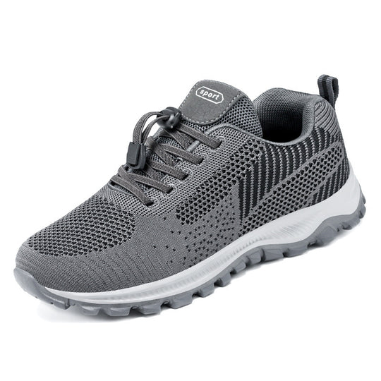 Damen Sportliche Laufschuhe mit atmungsaktivem Strickdesign und flexibler Sohle R&B