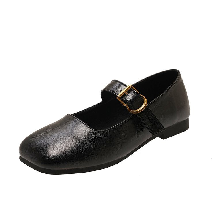 Damen elegante Mary Jane Ballerinas mit modischer Schnalle R&B