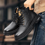 Herren robuste Lederstiefel R&B