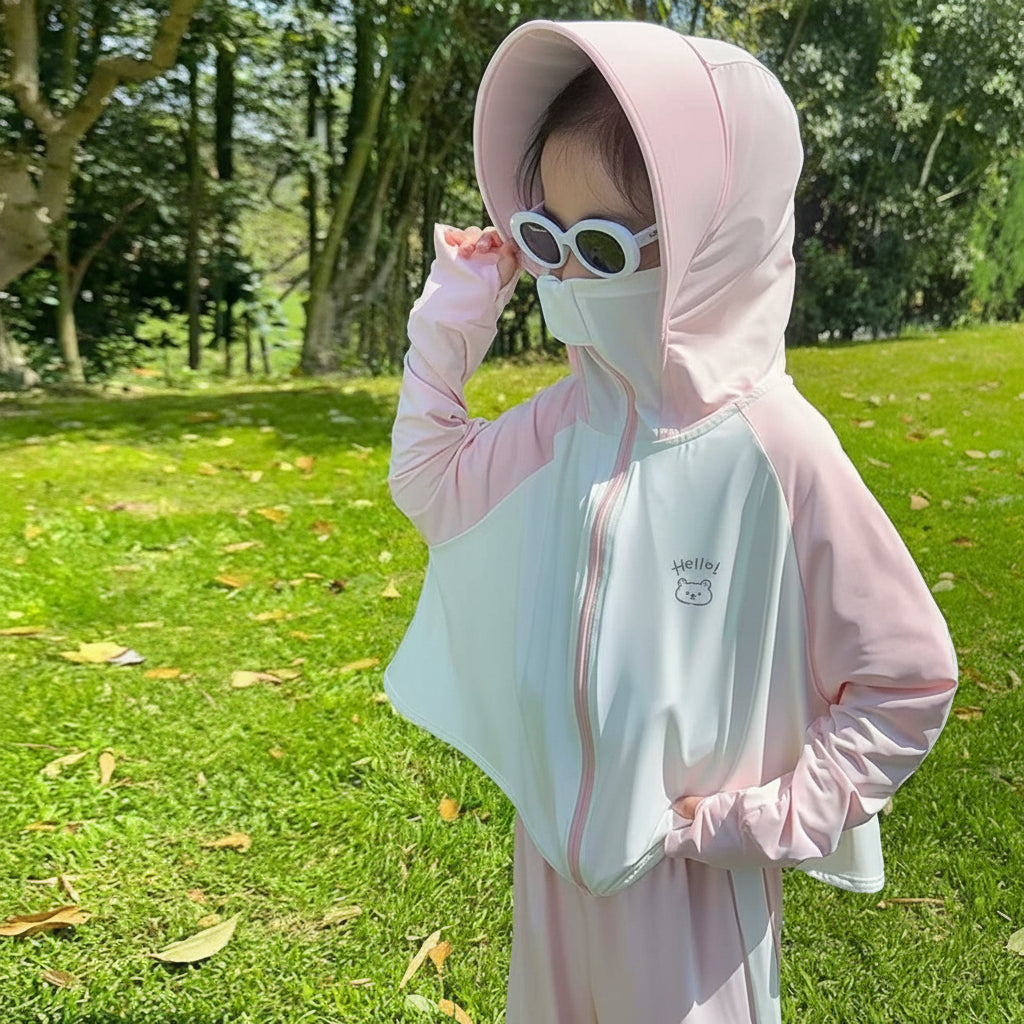 Damen Leichte und atmungsaktive Kapuzenjacke mit niedlichem Tiermotiv R&B
