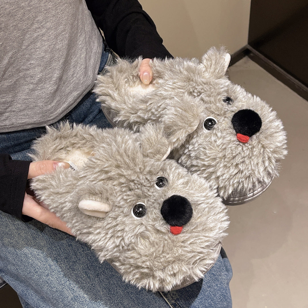 Damen Flauschige Hausschuhe mit süßem Tiermotiv R&B