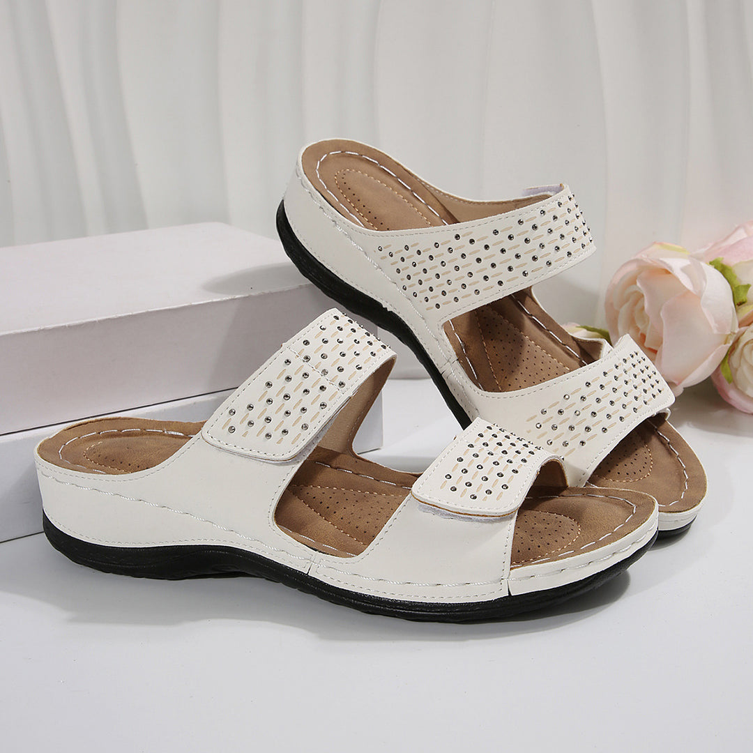 Damen bequeme Clogs mit modischen Applikationen R&B