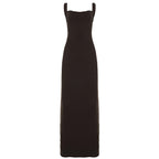 Damen Elegantes Maxikleid mit schmalem Schnitt und raffiniertem Ausschnitt R&B
