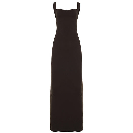 Damen Elegantes Maxikleid mit schmalem Schnitt und raffiniertem Ausschnitt R&B