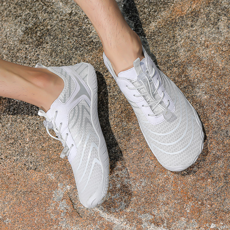Damen Barfußschuhe mit rutschfester Sohle und elastischem Verschlusssystem R&B
