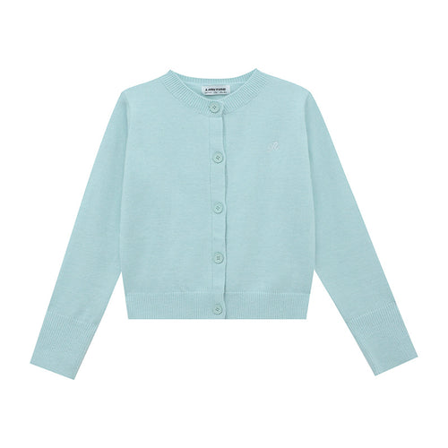 Damen Strickjacke mit feinem Rippenmuster und kontrastierenden Knopfdetails R&B